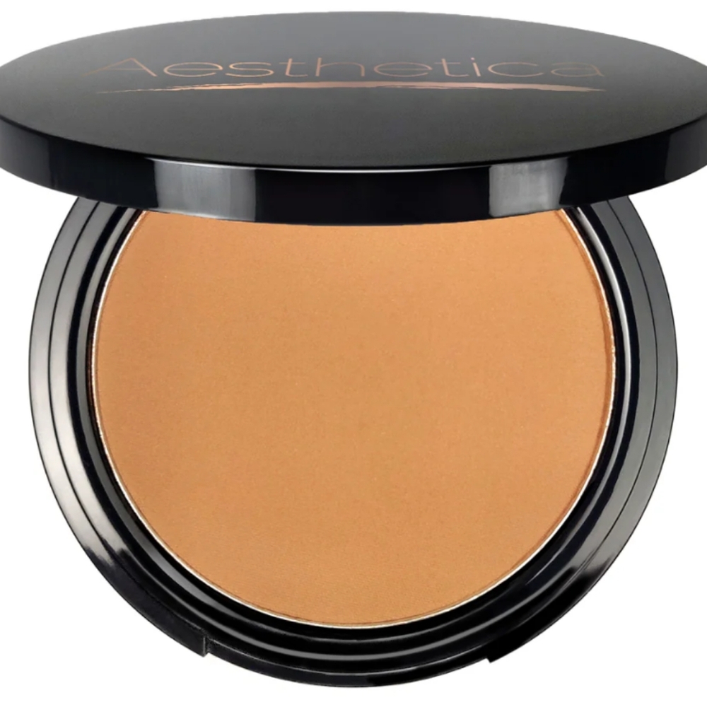 Aesthetica Sunset Bronzer Matte Powder Compact Contouring Beachy Glow NIB